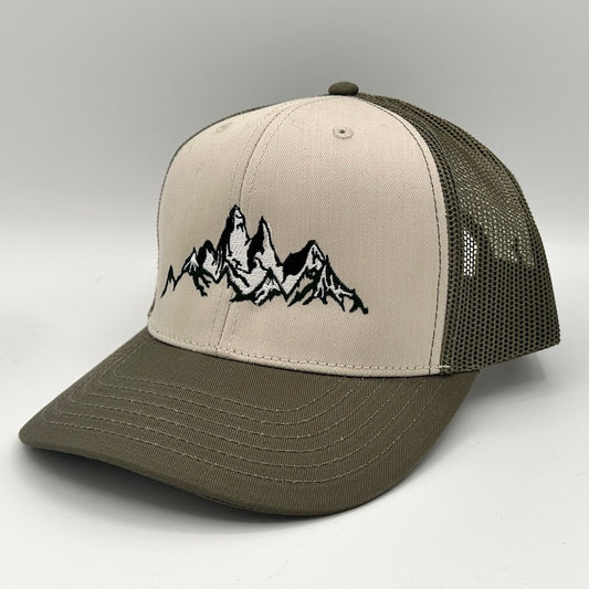 Mountain Cap  - Silhouette Design - Tall Peaks