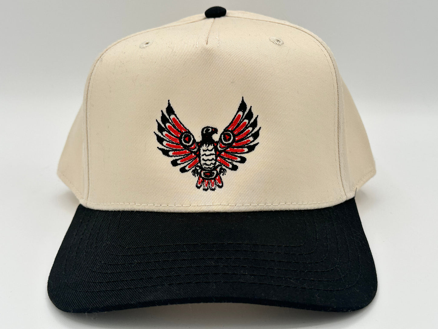Cap - Native American Eagle Black-Red
